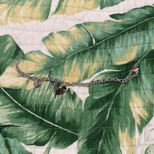 Silver Guess charm bracelet